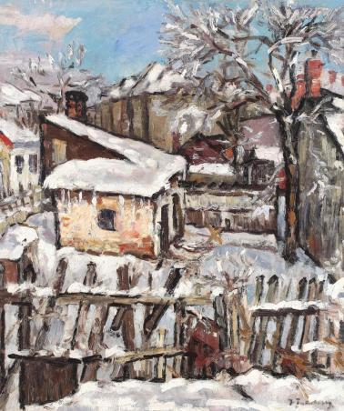 Ion Ţuculescu - Iarna în mahala