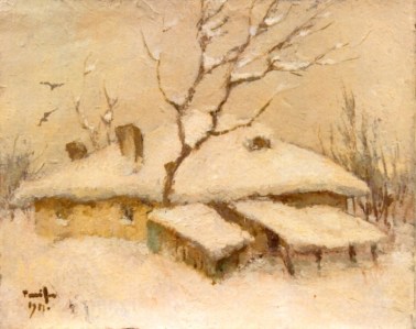 Nicolae Tonitza – Case sub zăpadă