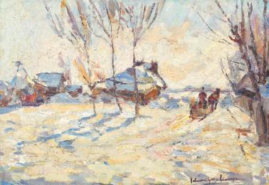 Rudolf Schweitzer-Cumpăna - Peisaj de iarnă.