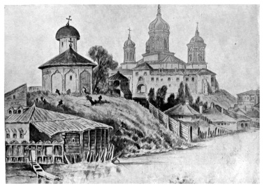 Carol Popp de Szathmari - Biserica lui Bucur and Mănăstirea Radu-Vodă,1860