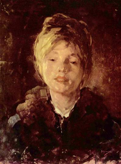Nicolae Grigorescu - Porträt eines Mädchens.