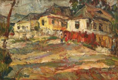Rudolf Schweitzer-Cumpăna - Uliță de sat argeșean
