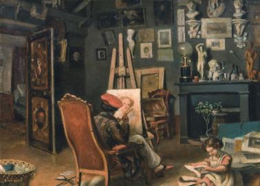 Theodor Aman - Primul Atelier al Pictorului la Paris