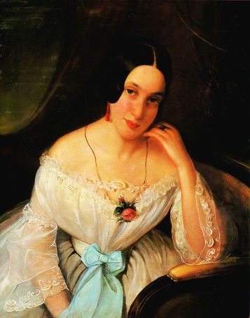 Constantin Daniel Rosenthal - Portret de femeie, 1844