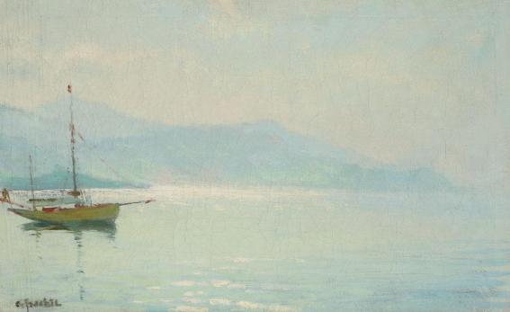 Constantin Isachie Popescu - Dimineaţă pe malul lacului