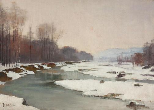Constantin Isachie Popescu - Peisaj de iarnă