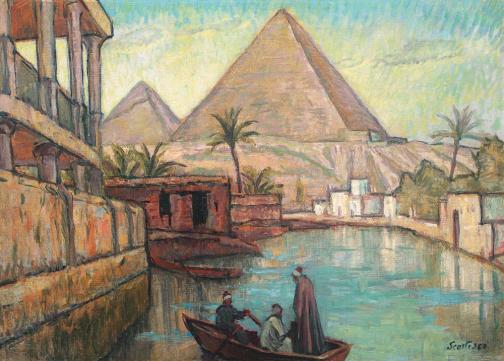 Paul Scorţescu - Peisaj din Egipt